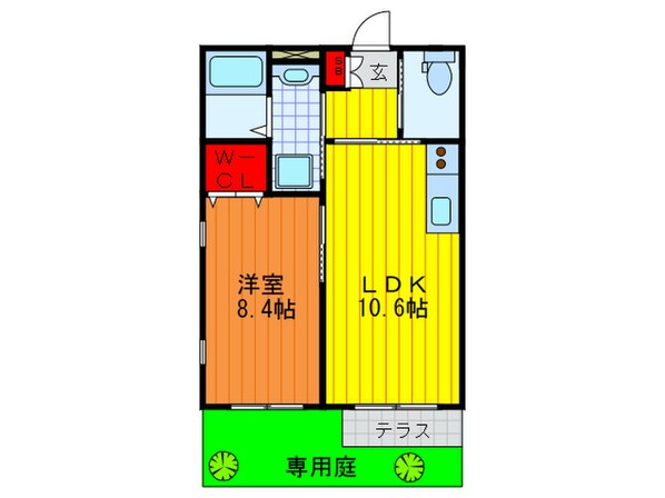 ロ－タス・クレインⅠの物件間取画像